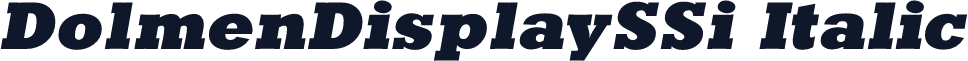 DolmenDisplaySSi Italic