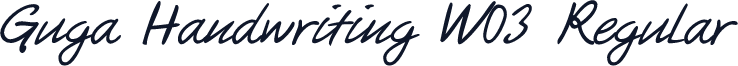 Guga Handwriting W03 Regular