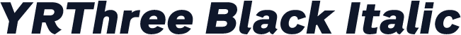 YRThree Black Italic