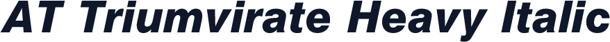 AT Triumvirate Heavy Italic