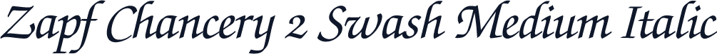 Zapf Chancery 2 Swash Medium Italic