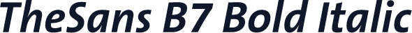 TheSans B7 Bold Italic