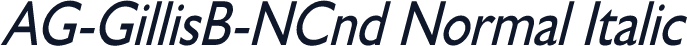 AG-GillisB-NCnd Normal Italic