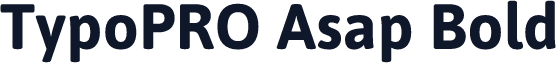 TypoPRO Asap Bold