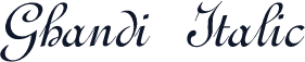 Ghandi Italic
