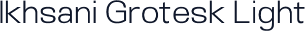 Ikhsani Grotesk Light