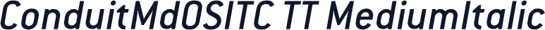 ConduitMdOSITC TT MediumItalic