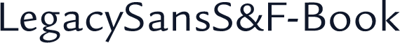 LegacySansS&F-Book