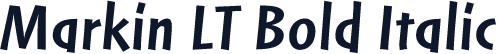 Markin LT Bold Italic
