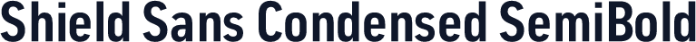 Shield Sans Condensed SemiBold
