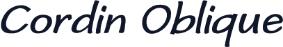 ☞Cordin Oblique