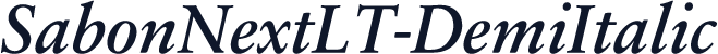 SabonNextLT-DemiItalic