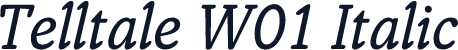 Telltale W01 Italic