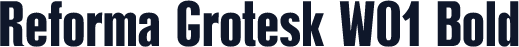 Reforma Grotesk W01 Bold