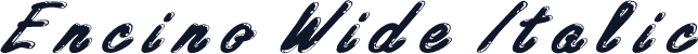 Encino Wide Italic