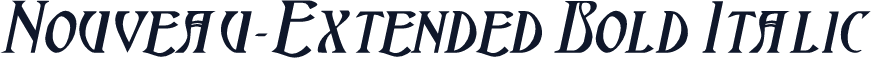 Nouveau-Extended Bold Italic
