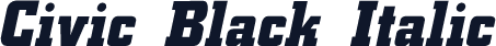 Civic Black Italic