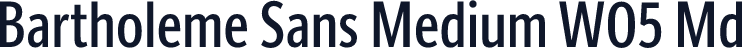 Bartholeme Sans Medium W05 Md