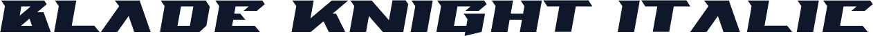 Blade Knight Italic