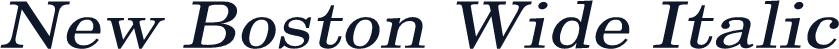 New Boston Wide Italic