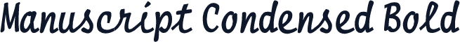 Manuscript Condensed Bold