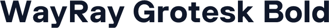 WayRay Grotesk Bold