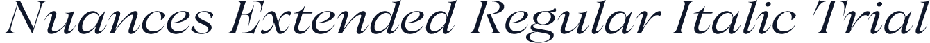 Nuances Extended Regular Italic Trial