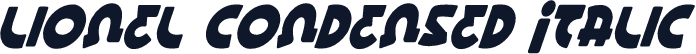 Lionel Condensed Italic