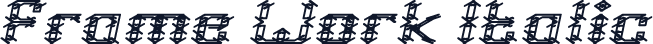 Frame Work Italic
