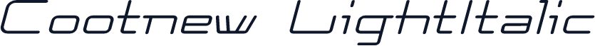 Cootnew LightItalic