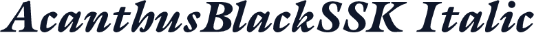 AcanthusBlackSSK Italic
