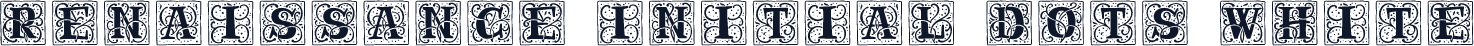 Renaissance Initial Dots White
