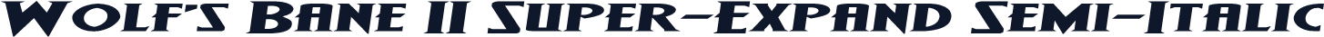 Wolf's Bane II Super-Expand Semi-Italic