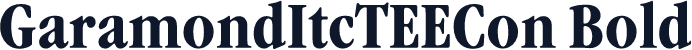GaramondItcTEECon Bold