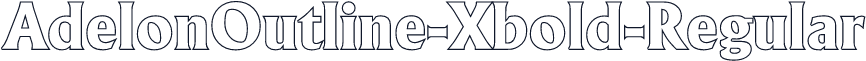 AdelonOutline-Xbold-Regular