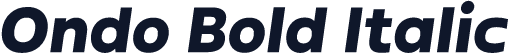 Ondo Bold Italic