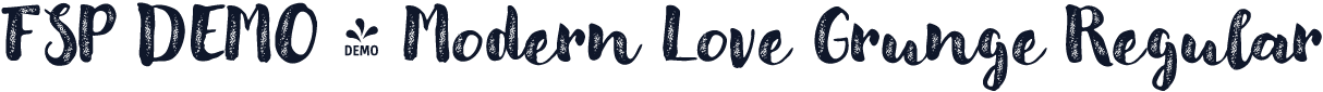FSP DEMO - Modern Love Grunge Regular