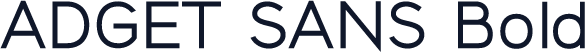 ☞ADGET SANS Bold