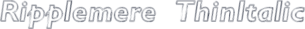 Ripplemere  ThinItalic