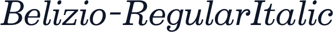 Belizio-RegularItalic