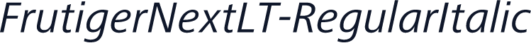 FrutigerNextLT-RegularItalic