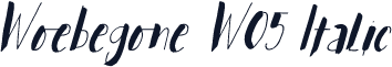 Woebegone W05 Italic