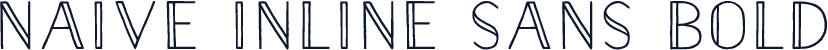 Naive Inline Sans Bold