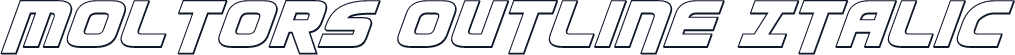 Moltors Outline Italic