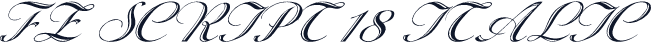 FZ SCRIPT 18 ITALIC
