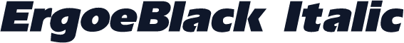 ErgoeBlack Italic