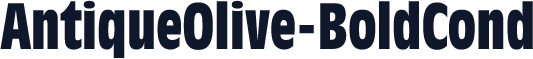 AntiqueOlive-BoldCond