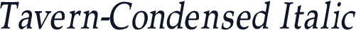 Tavern-Condensed Italic