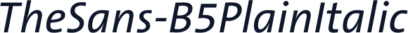 TheSans-B5PlainItalic