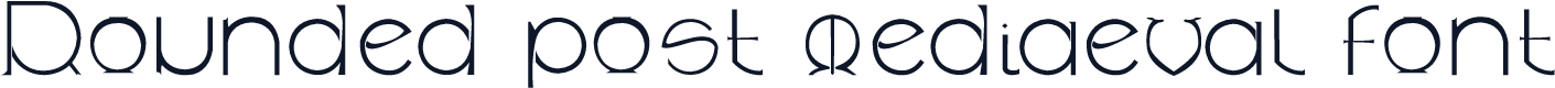 Rounded post-mediaeval font